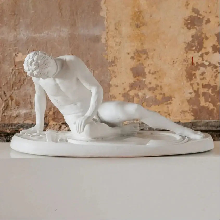 Dying Gaul in plaster for home decor large, 29 inches Long