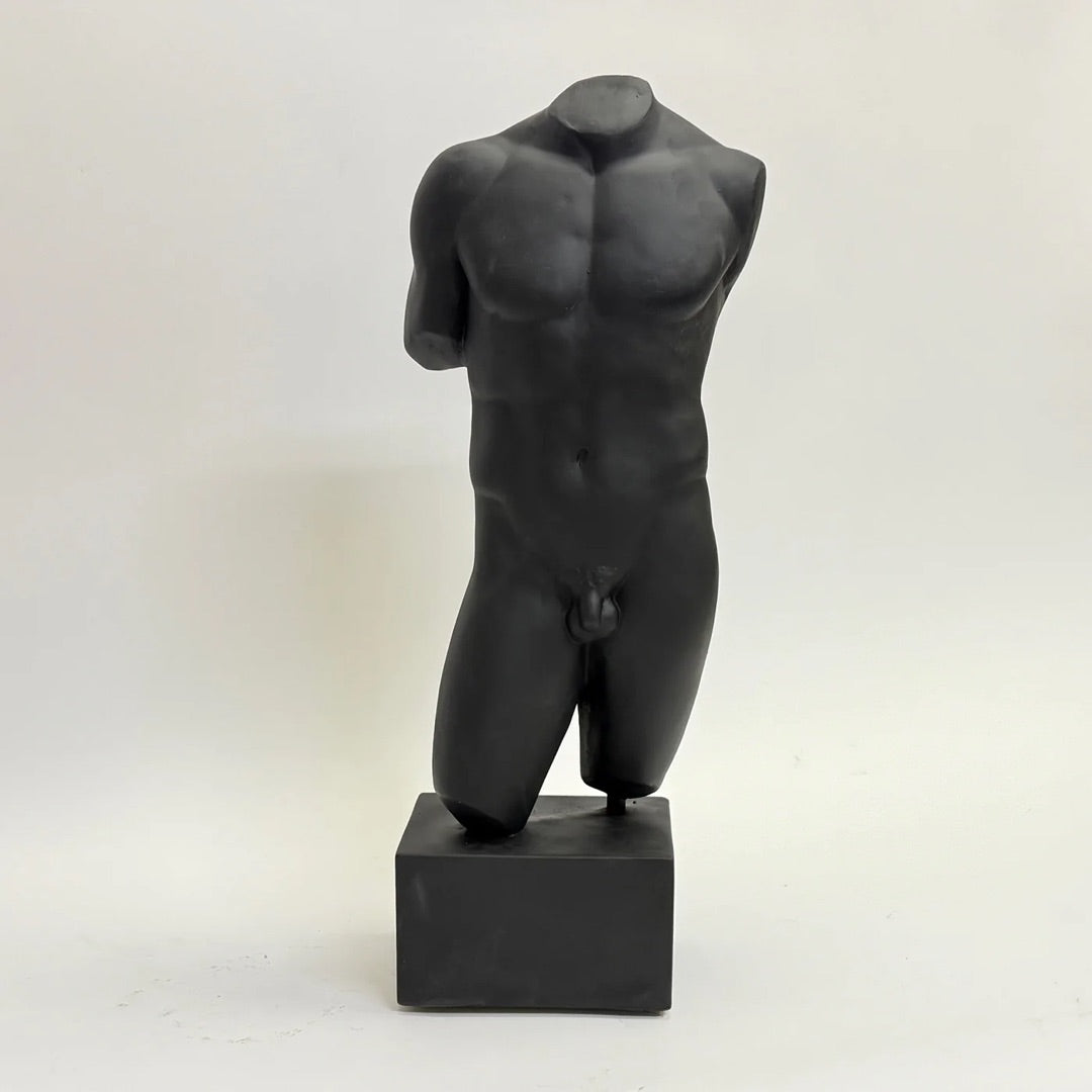 Male Torso Classical Doryphoros Athlete on Base 23.5H - Museumize.com