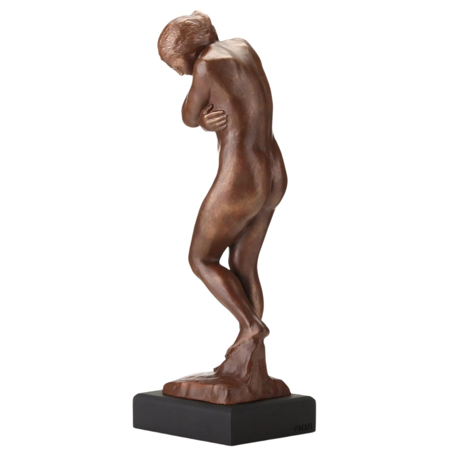Rodin’s Eve: The Shy Guardian of the Gates of Hell – 12” Bronze-Finish Statue - Museumize.com