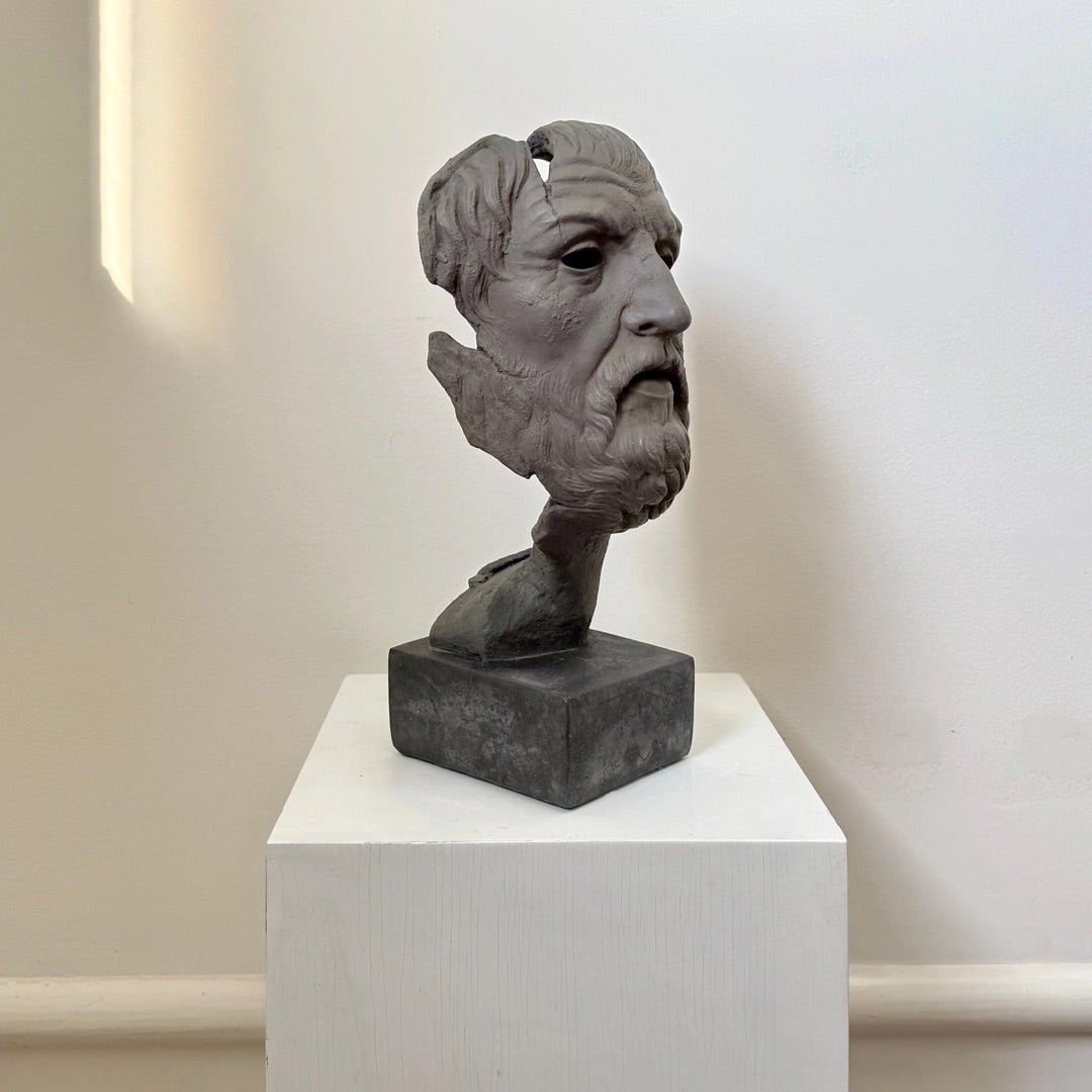 Mask of Homer Greek Writer Portrait Bust Statue 16H