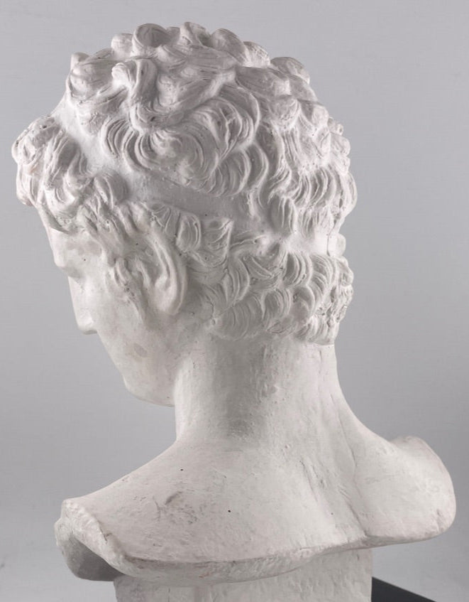 Statue - Greek Hermes or Dionysus Head Greek God 9 x 6 x 4 in AS IS ATTIC no returns - Museumize.com