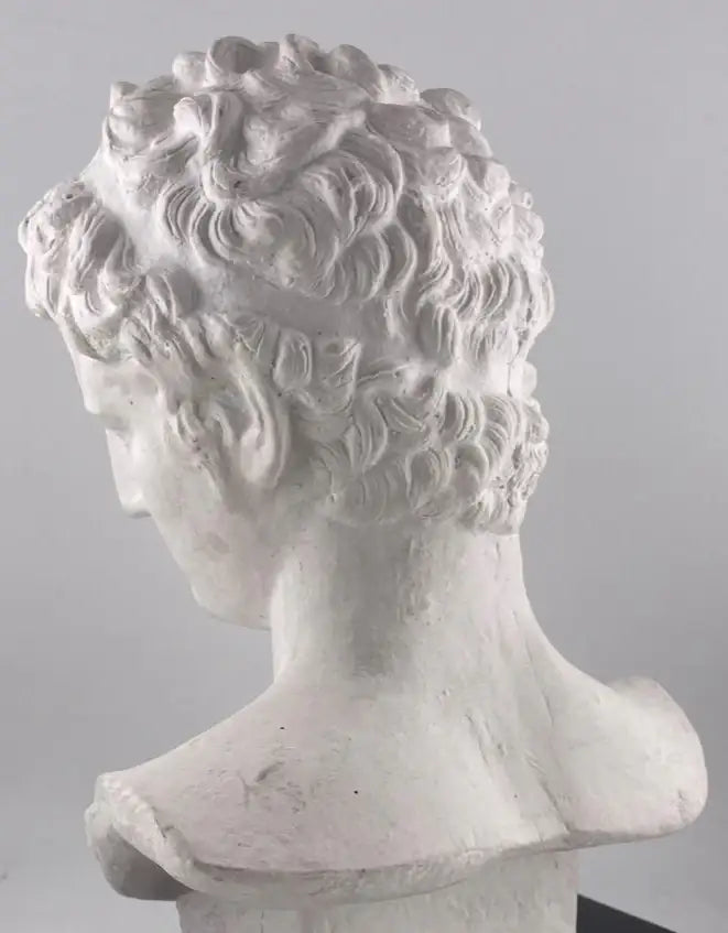 Statue - Greek Hermes or Dionysus Head Greek God 9 x 6 x 4 in AS IS ATTIC no returns - Museumize.com