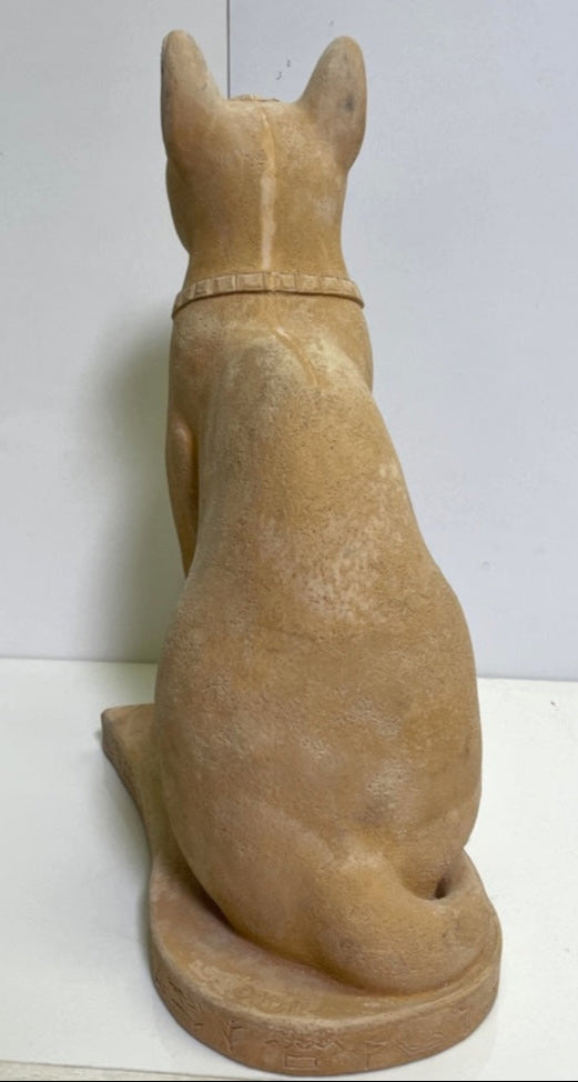 Statue - Bastet Egyptian Cat Figurine 12H AS IS attic no returns - Museumize.com