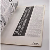 Magazine - Print Magazine January February 1980 Look back on 1970s Graphic Design attic no returns