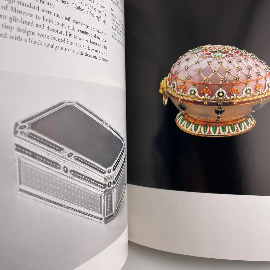 Decorative faberge egg with intricate designs