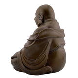 Bronze Metal Happy Buddha Hotai Seated Statue 6.25H x 6W AS IS ATTIC no returns