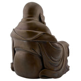 Bronze Metal Happy Buddha Hotai Seated Statue 6.25H x 6W AS IS ATTIC no returns