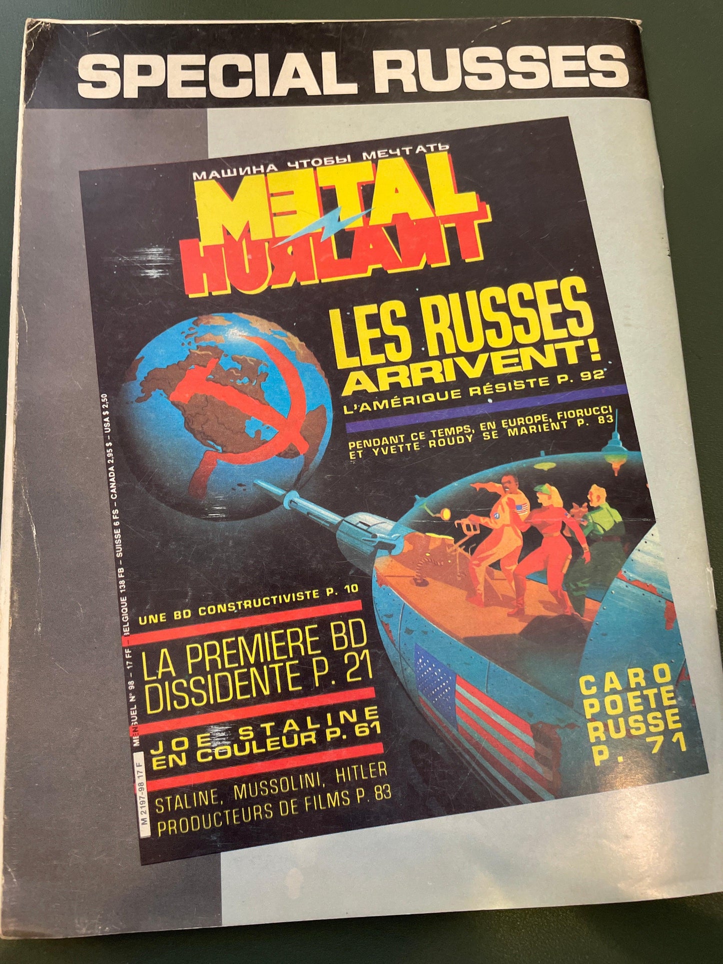 Comic Book - Metal Hurlant Horror Science Fiction No 4 Aux Mains De Soviets graphic novel AS IS ATTIC no returns - Museumize.com