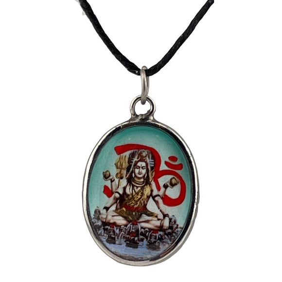 Shiva Hindu Color Ceramic Unisex Pendant Charm Necklace