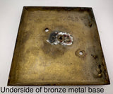 Bronze Metal Base Black 7 x 6 15/16 x 5/8 in AS IS ATTIC no returns