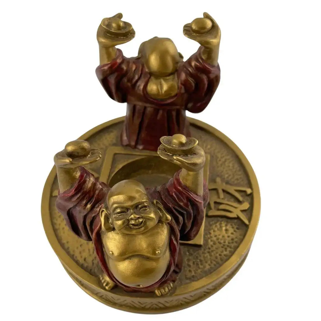 top view shows two hotei with arms up