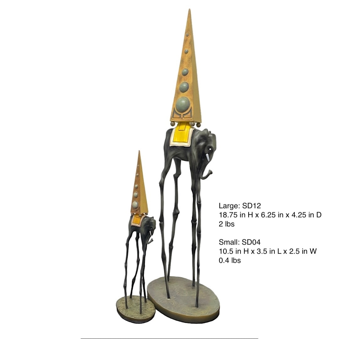 Dalí Elephant Sculpture – Temptation of Saint Anthony Surreal Replica