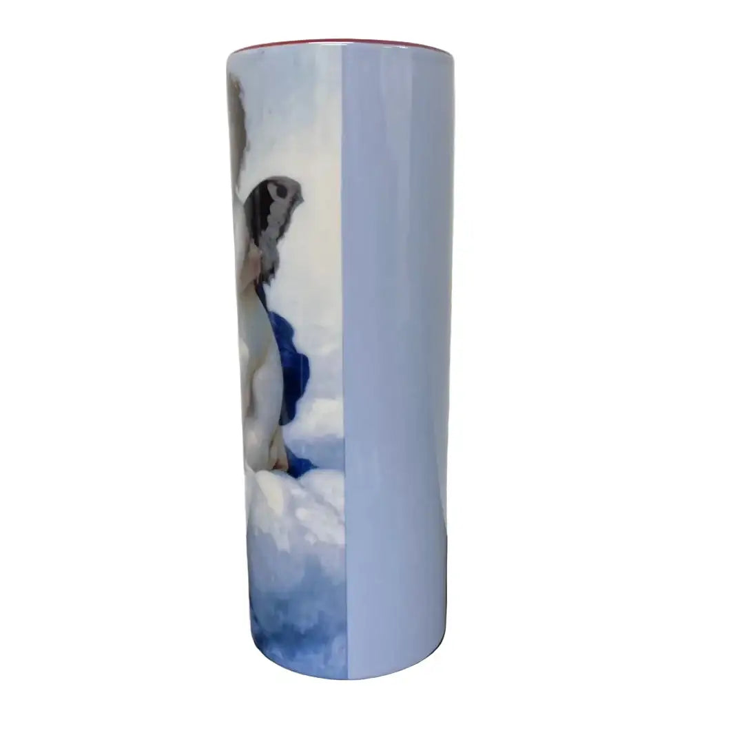 Neoclassical museum vase featuring Bouguereau’s 1890 L’Amour et Psyché