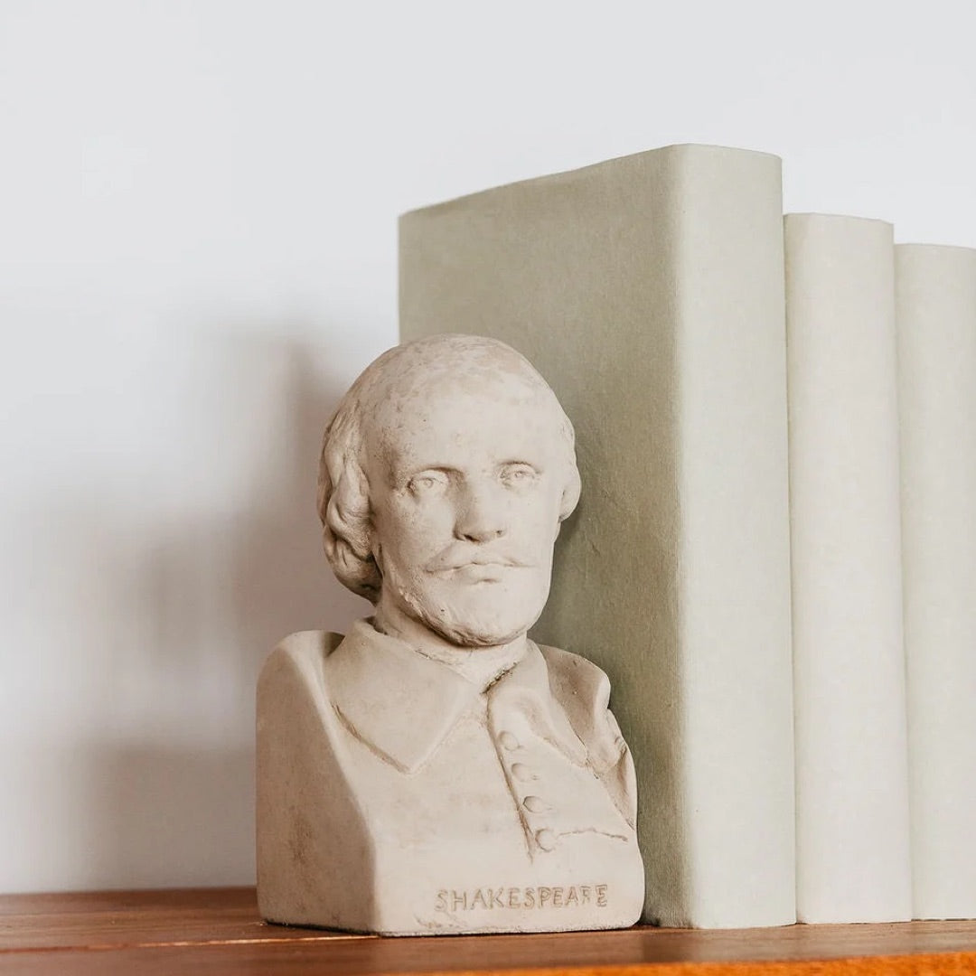 William Shakespeare The Bard Bookends, Made in USA 7 in H