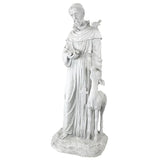 St Francis Of Assisi Patron Of Animals with Deer Garden Statue 37H