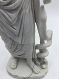 Asclepios from Epidaurus with Attribute Stick with Snake Greek Medicine Statue 8.25H