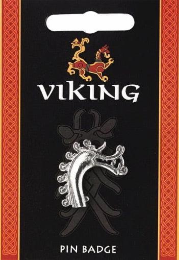 Dragon Face Nordic Vikings Pin Pinback Badge Tie Tack - Museumize.com