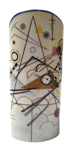 Kandinsky Modern Art Composition VIII Ceramic Flower Vase 9.2H