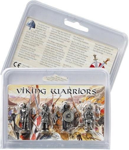 Viking Nordic Warriors Role Playing Pack of 4 Miniature Figures 1.5H - Museumize.com