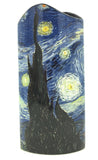 Van Gogh Starry Night Blue Museum Art Ceramic Flower Vase 10.25H