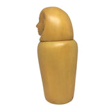 Canopic Egyptian Jar with Human Head Lid Imseti Miniature Teaching Statue 4.5H
