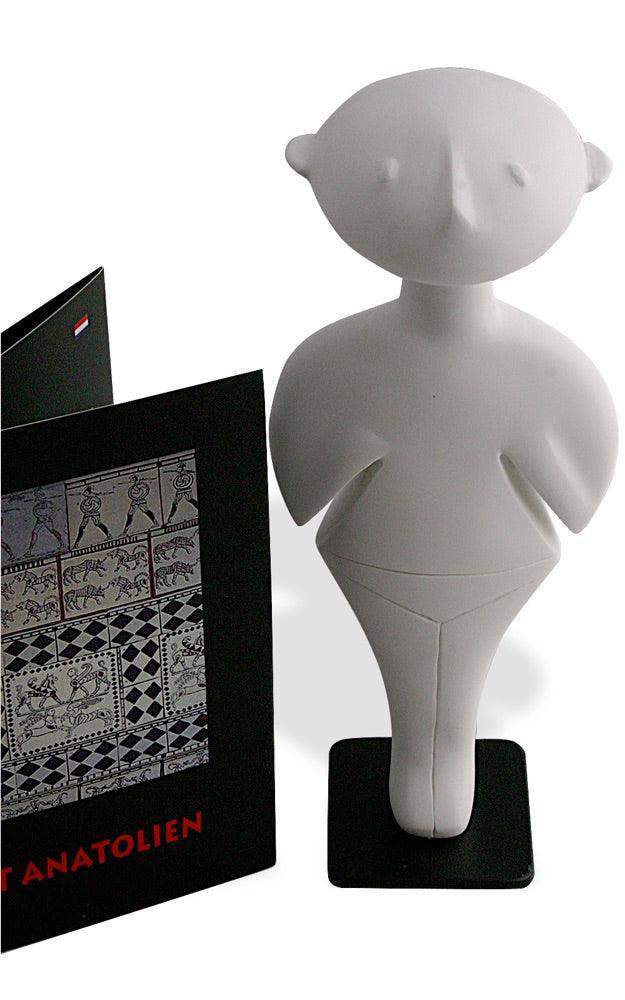 Stargazer Like Intergalactic Alien Ancient Anatolian Turkey Female Figure Statue 6.5H - Museumize.com