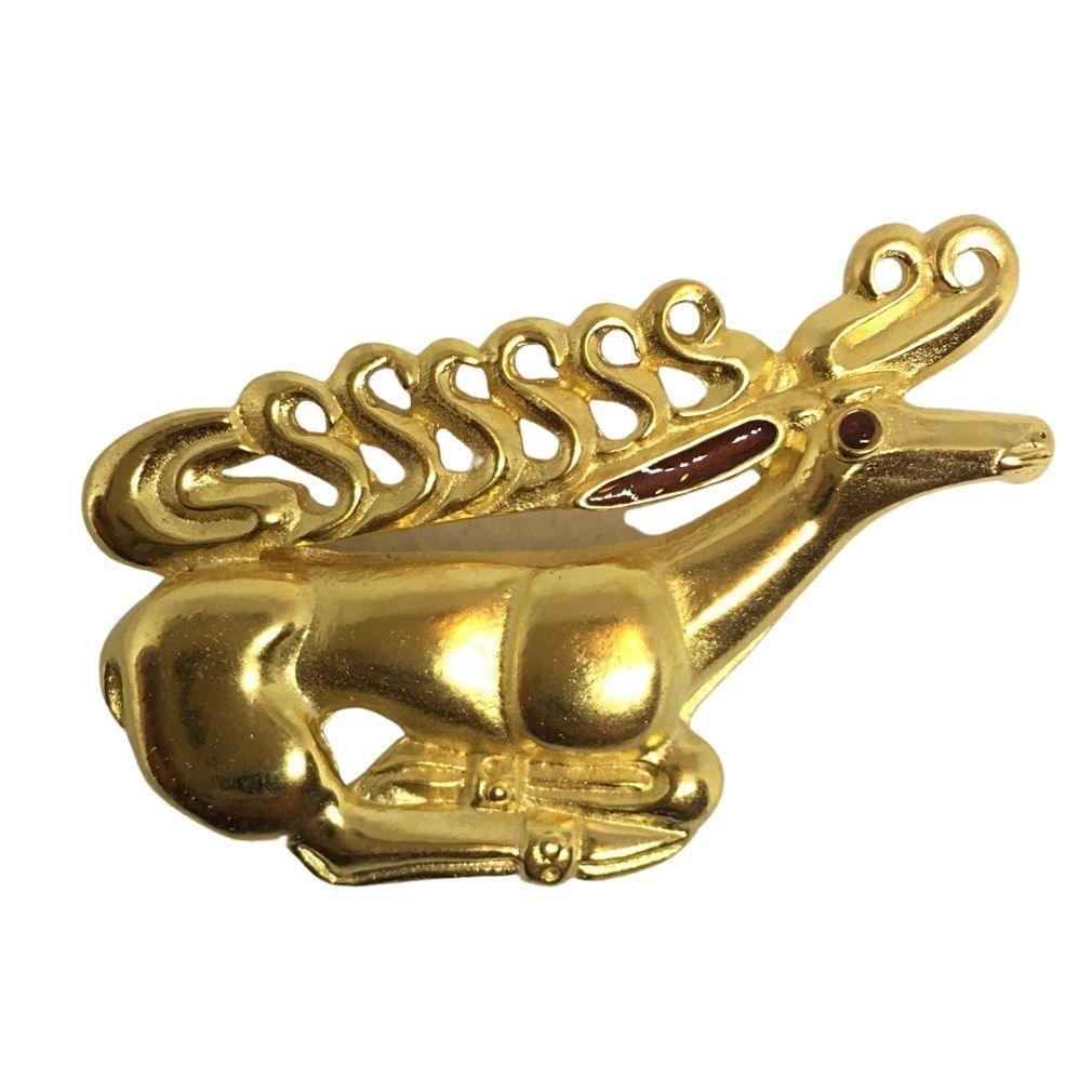 Scythian Stag Reindeer Brooch Pin Museum Jewelry 2L - Museumize.com
