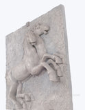 Two Horses Rearing Wall Hanging Sculpture Relief 29H