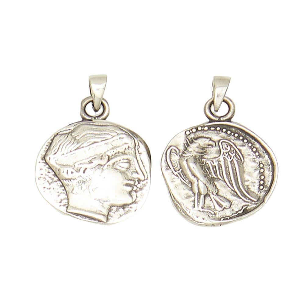 Hera Juno Goddess of Childbirth and Marriage Pewter Pendant Charm Unisex Necklace 1H - Museumize.com