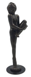 Rodin Dance Movement Study D Pulling Leg Up Standing on One Leg Statue 9.5H