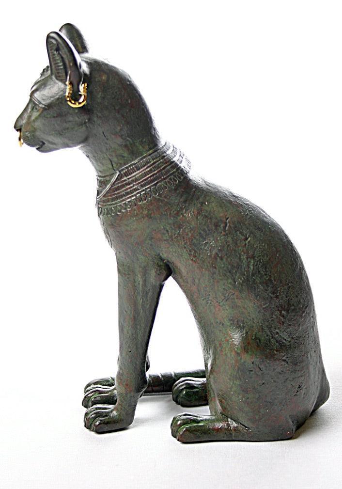 Bastet Egyptian Cat Statue Museum Replica Gayer-Anderson 10H - Museumize.com