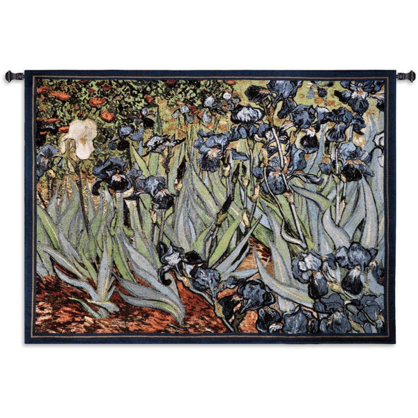 Tapisserie Van Gogh iris, impression d'art mural en lin Tapisserie Van Gogh iris, impression d'art mural en lin