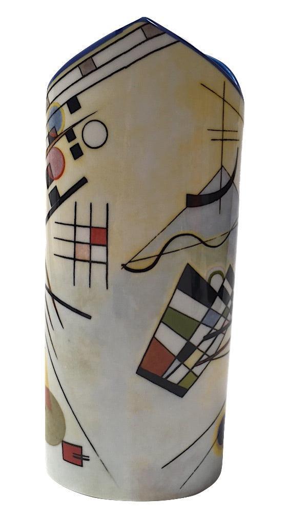 Kandinsky Modern Art Composition VIII Ceramic Flower Vase 9.2H - Museumize.com
