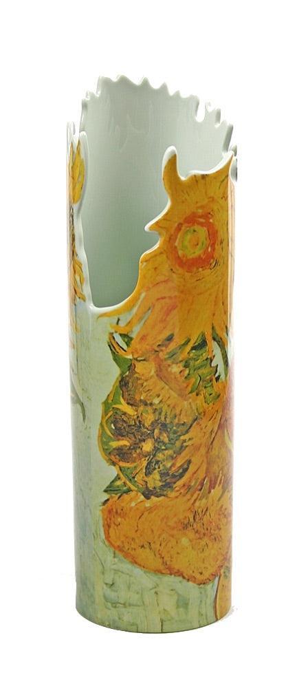 Sunflowers Ceramic Museum Flower Vase by Van Gogh 8.5H - Museumize.com