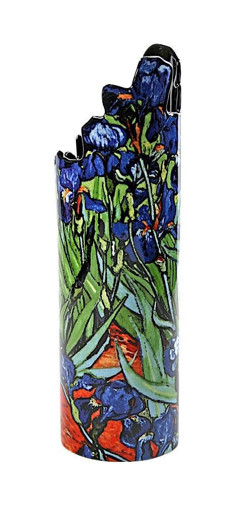 Irises Flower Ceramic Vase by Van Gogh 10H - Museumize.com