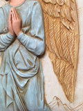 Archangel Gabriel of Mercy Praying to White Dove Wall Relief 13H