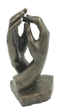 Rodin Cathedral Clasping Hands Gesture of Togetherness Statue Large 10H