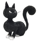 Cat Black La Belle with Grumpy Face and Arched Tail Statue by Dubout