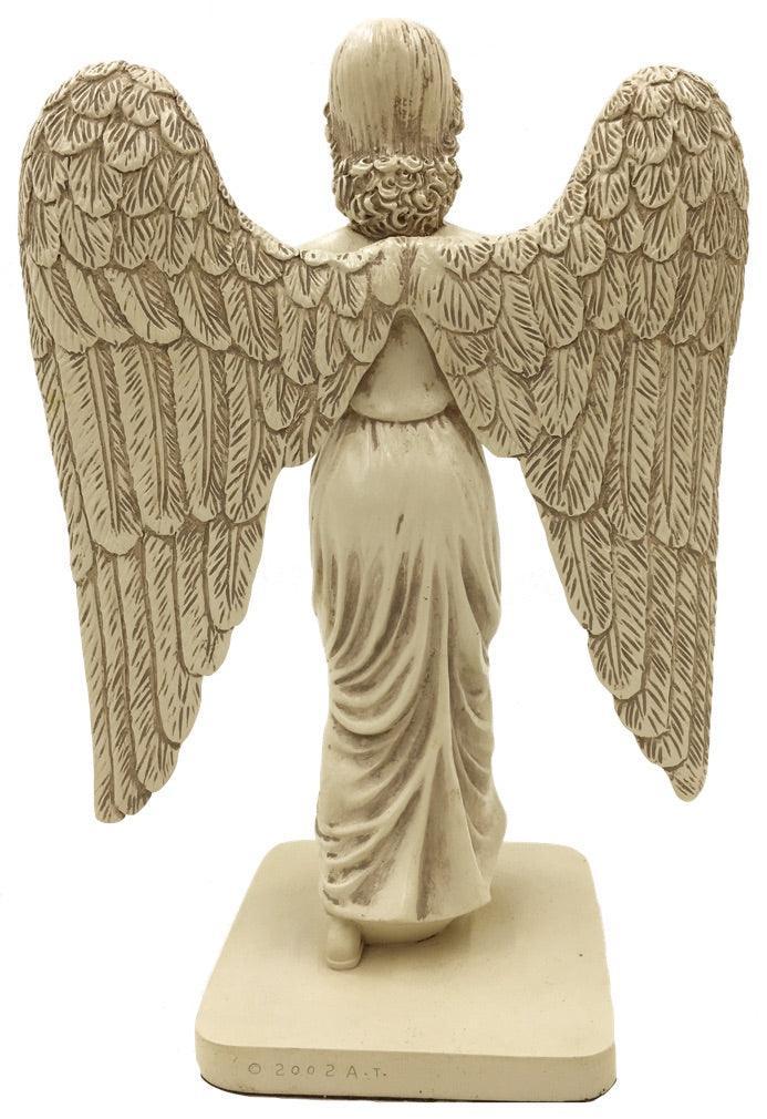 Angel Statue Bookshelf Size, Antique Finish, Small 8.2-Inch Decorative Figure - Museumize.com