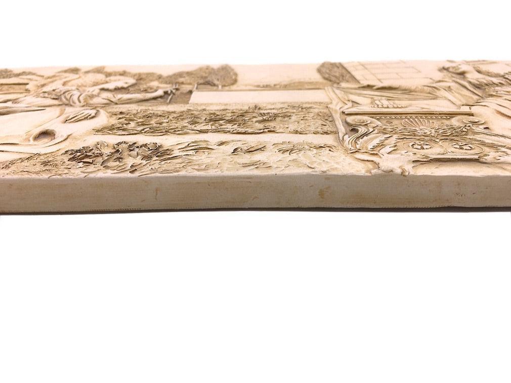 Annunciation Archangel Gabriel Kneels before Mary Christian Bible Wall Hanging by DaVinci 15.5W - Museumize.com