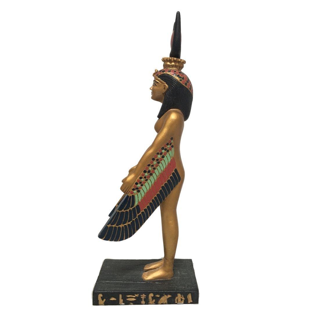 Isis Egyptian Mother Goddess Protection Pose Golden Statue, Assorted Sizes - Museumize.com