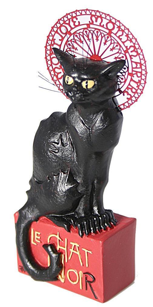 Le Chat Noir Black Cat Montmartre Figurine Statue by Steinlen, Assorted Sizes - Museumize.com