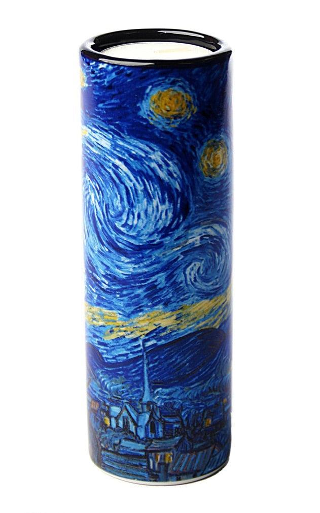 Van Gogh Starry Night Ceramic Tealight Candleholder 5.75H - Museumize.com