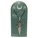 Pentacle of the Goddess Wiccan Sorcery Unisex Pewter Pendant Charm Necklace 2.75L
