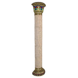Giant Egyptian Column Of Luxor Wall Sculpture 95H