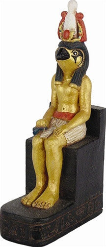 Horus Egyptian Sky God Miniature Sculpture Teaching Homeschooling 3.5H