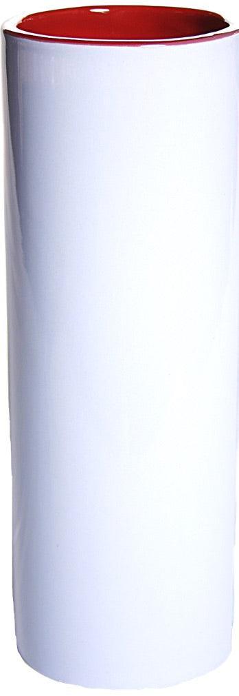 Two Cupids Babies with Wings Angels Ceramic Flower Bud Museum Vase 7.75H - Museumize.com