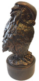 Giambologna Owl Statue Medici Gardens Impressionistic Lifelike 6.75H