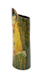 The Kiss Lovers Embrace Ceramic Flower Vase by Klimt 9H