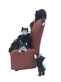Kittens on a Highback Chair Save Me a Seat by Dubout Figurine 7.5H